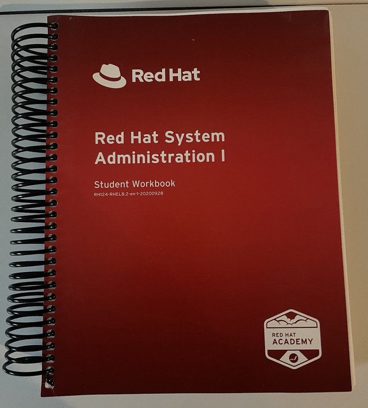 Red Hat Training System Admin I Student Workbook