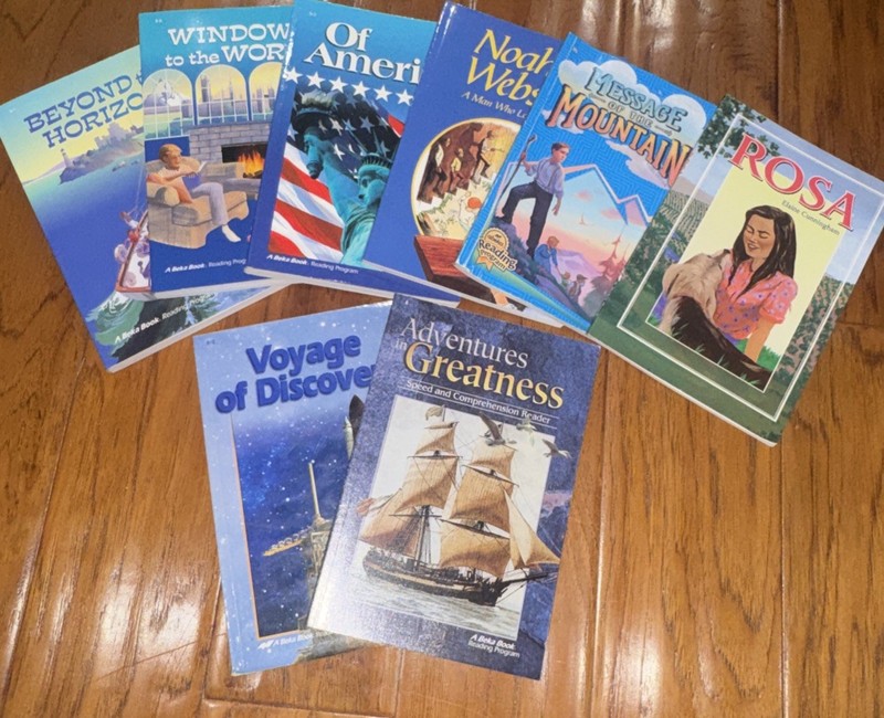 Abeka Reading Program Book Lot Grades 5th 6th Homeschool Readers 8 Books