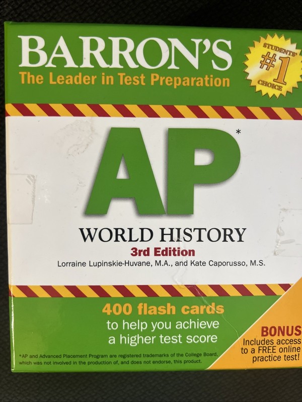 AP World History Flash Cards (Barron’s Test Prep)
