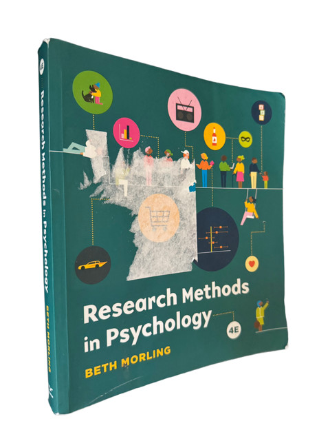 Research Methods in Psychology Beth Morling (4th edition) with access code