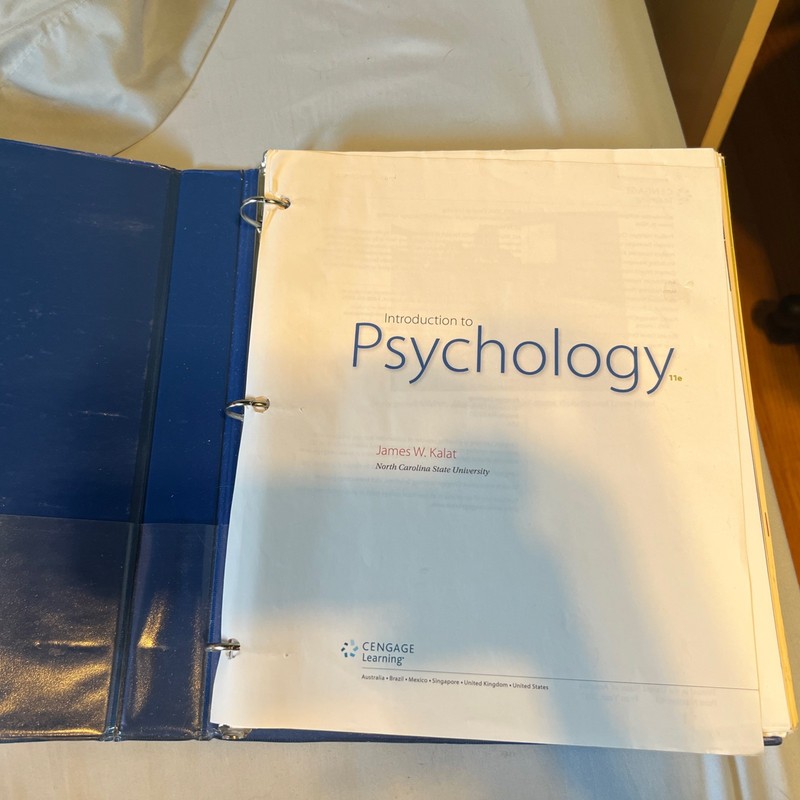 Introduction to Psychology – Hardcover By Kalat, James W
