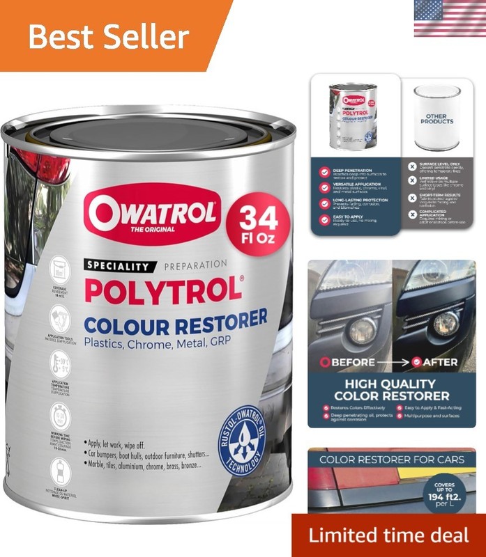 34 Oz Professional-Grade Color Restorer for Cars - Easy Application & Effective