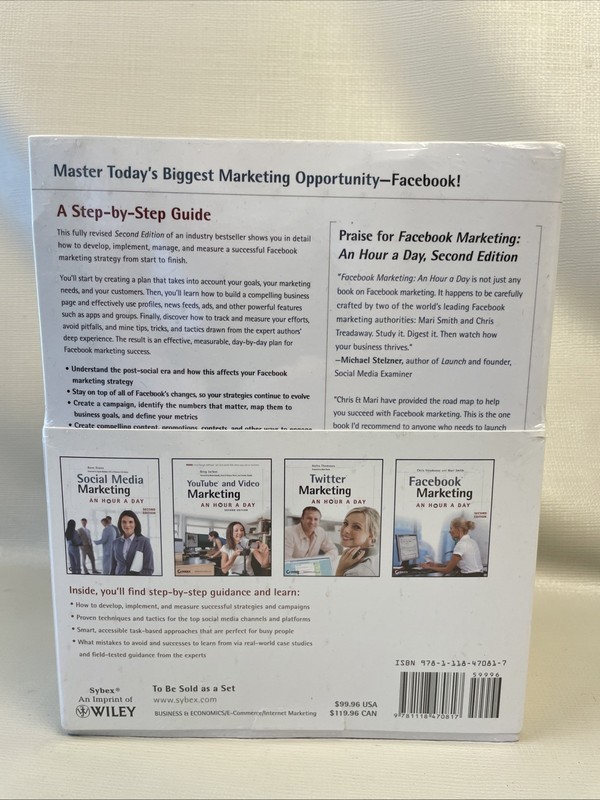 Social Media Marketing 2nd Ed An Hour a Day Collection New Factory Sealed Sybex gallery