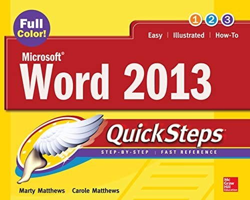 Microsoft® Word 2013 QuickSteps by Matthews, Marty Paperback / softback Book The