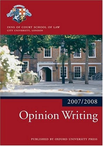 Opinion Writing 2007-08: 2007 Edition |a 2007 ed. (Blackstone Ba