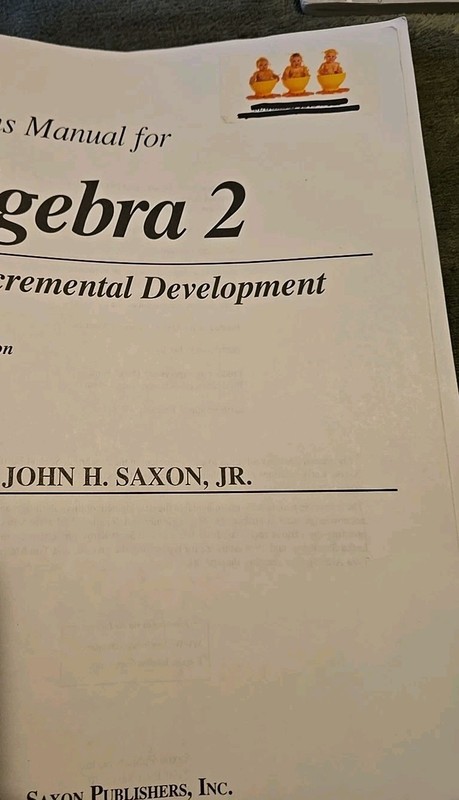 Saxon Algebra 2 Complete Set Tests Solutions Manual 2nd Edition Homeschool Math gallery