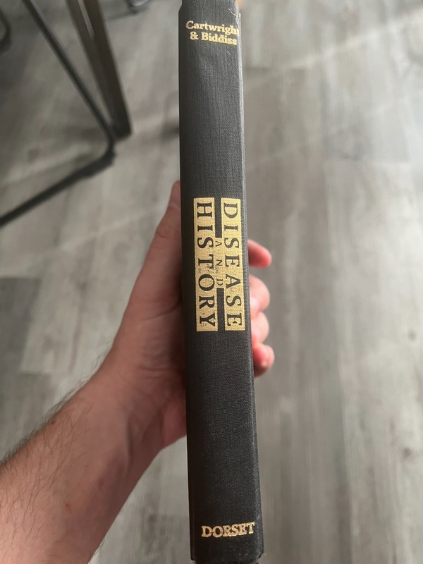 Disease and History (1991, Hardcover) by Frederick F. Cartwright