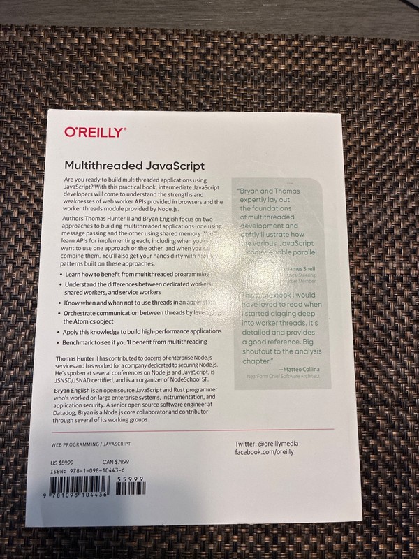 Multithreaded Javascript : Concurrency Beyond the Event Loop by I. I. Thomas... gallery
