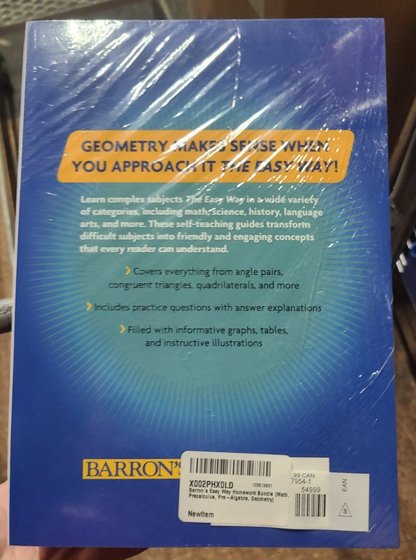 Barron's Easy Way Homework Bundle: Math, Precalculus, Pre-Algebra, Geometry gallery