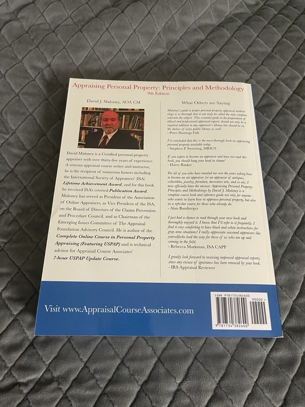 Appraising Personal Property: Principles And Methodology, 9th Edition 2020 gallery