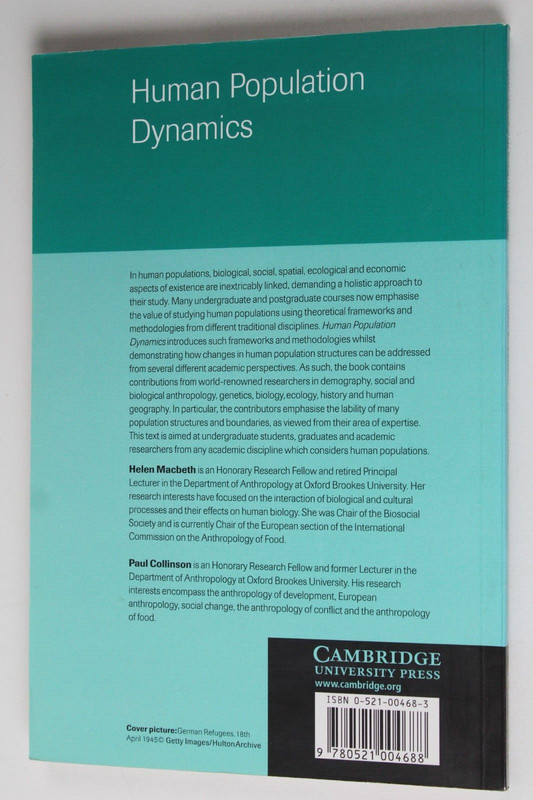 Biosocial Society Symposium Ser.: Human Population Dynamics : Cross-Disciplinary gallery