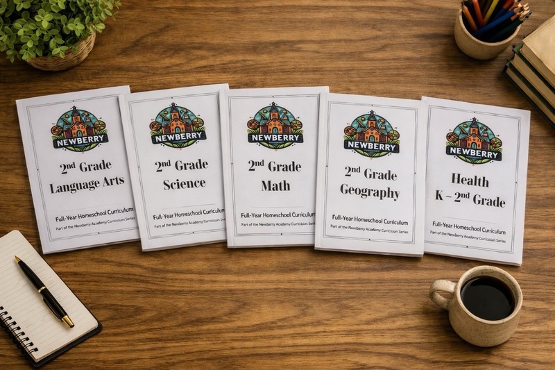 2nd Grade Homeschool Bundle Math Language Science History Heath Year 5 Workbooks