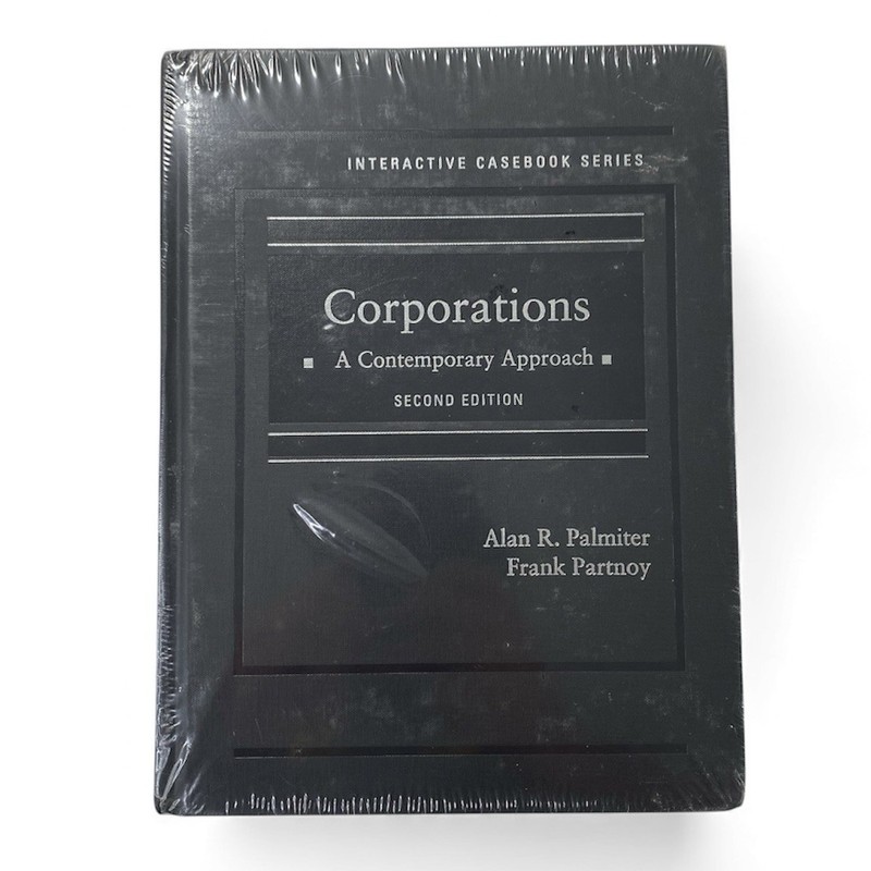 Corporations A Contemporary Approach by Alan R Palmiter New Hard Cover 2nd Edit-