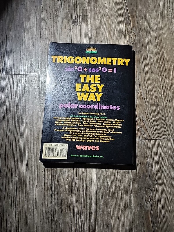 Trigonometry The Easy Way By Downing, Ph. D Paperback 1984 gallery