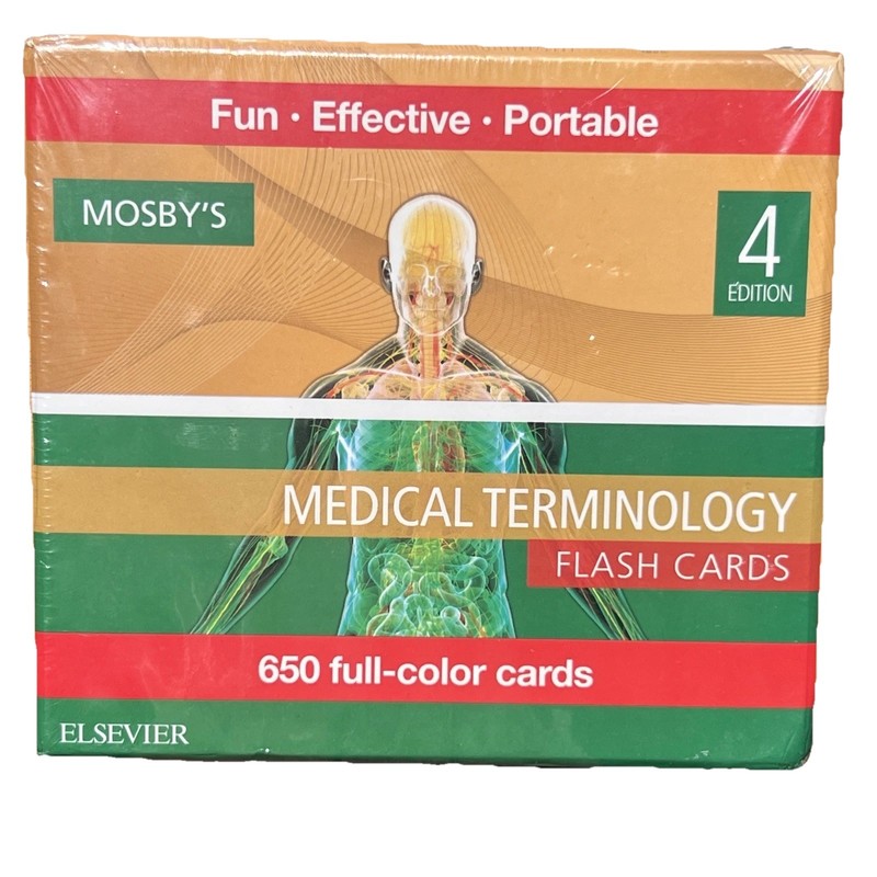 Mosby’s Medical Terminology Flash Cards 4 Edition 650 Full-Color, Healthcare