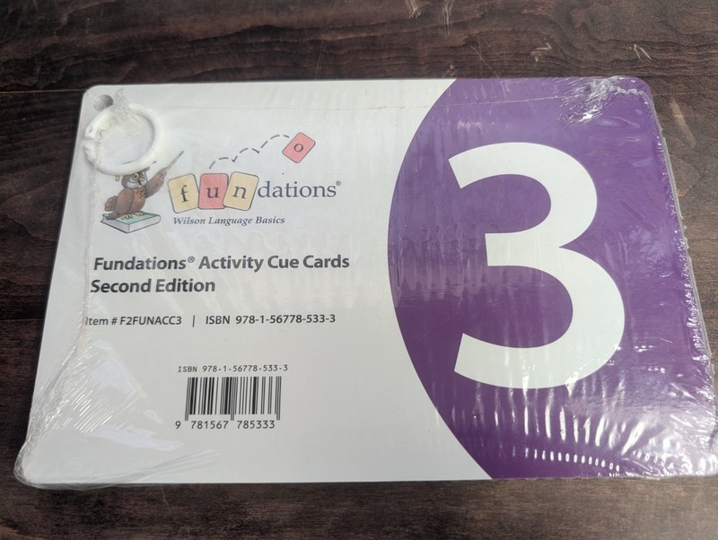 Wilson Fundations Activity Cue Cards Level 3 Second Edition BRAND NEW SEALED