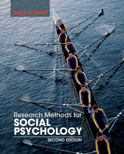 RESEARCH METHODS FOR SOCIAL PSYCHOLOGY By Dana S. Dunn - Hardcover **Mint**