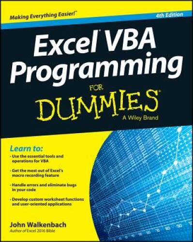 Excel VBA Programming For Dummies – Paperback By Walkenbach, John – VERY GOOD