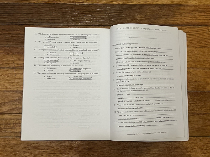 Introductory Logic Teacher, Tests, DVDS ~ Missing Disc3 & Comp Exam Form B BONUS gallery