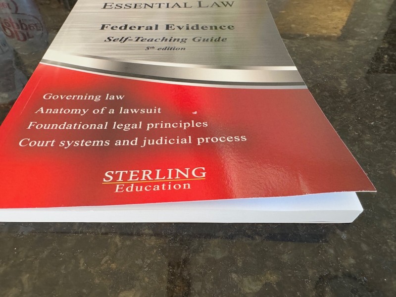 Essential Law Federal Evidence -Self Teaching Guide 5th-Court & Judicial Process gallery