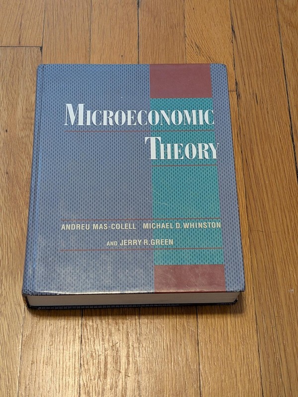 Microeconomic Theory Mas-Colell Whinston Green Hardcover OUP 0195073401