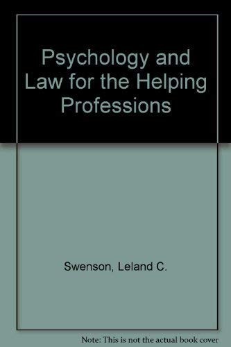Psychology and the Law for the Helping Professions