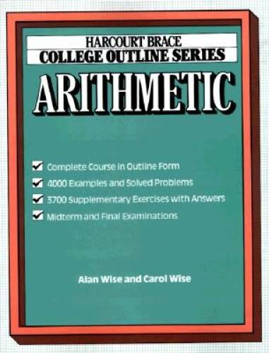 Arithmetic (Harcourt Brace Jovanovich College Outline Series) – Paperback – GOOD