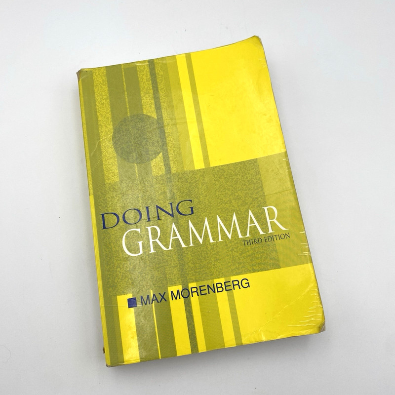 Doing Grammar Third Edition Max Morenberg 2002 Paperback