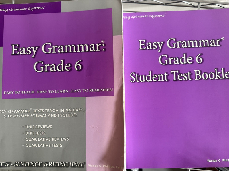 Easy Grammar Grade 6 Textbook and Student Test Booklet (Paperback)