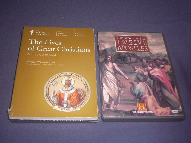 Great Courses DVDs : THE LIVES OF GREAT CHRISTIANS ( sealed ) + bonus