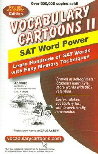Vocabulary Cartoons II: SAT Word Power – Paperback By Burchers, Sam – GOOD