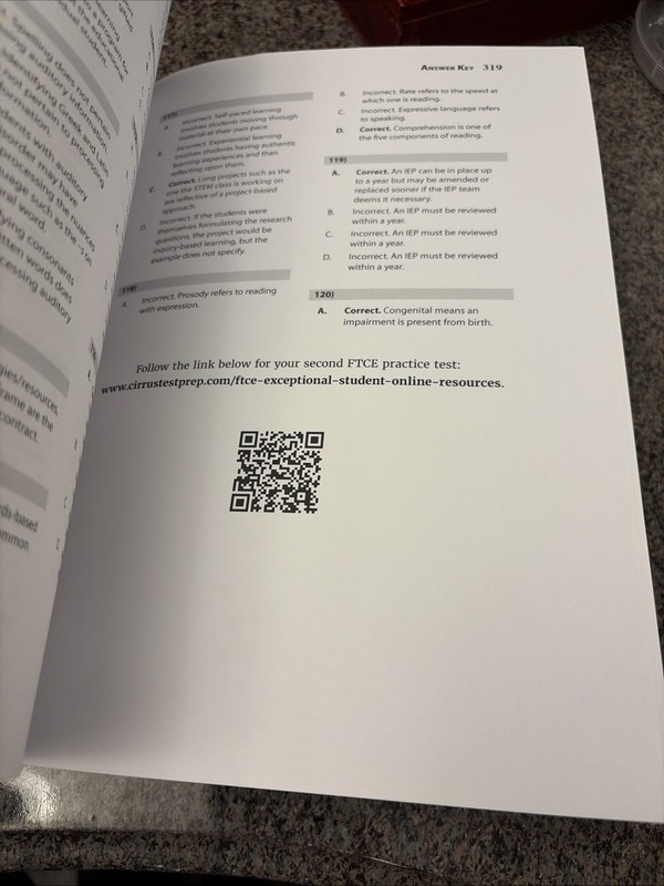 FTCE Exceptional Student Education K-12 Study Guide By Cirrus gallery