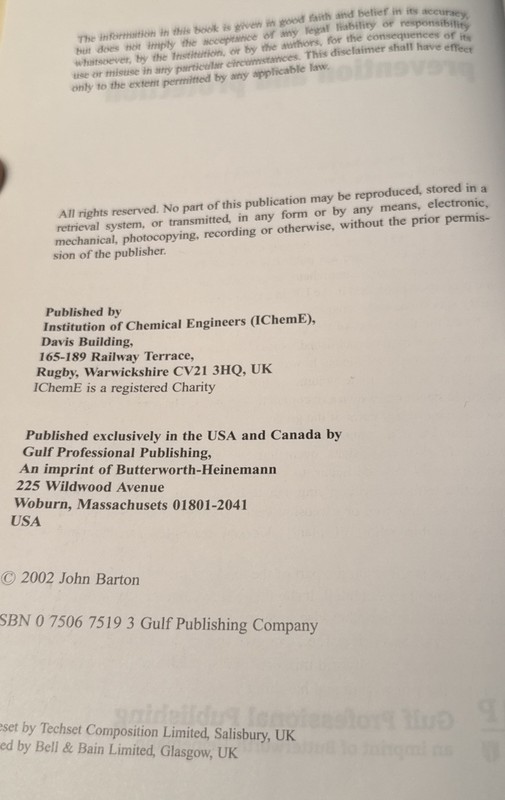 Dust Explosion Prevention and Protection : A Practical Guide by John Barton and gallery