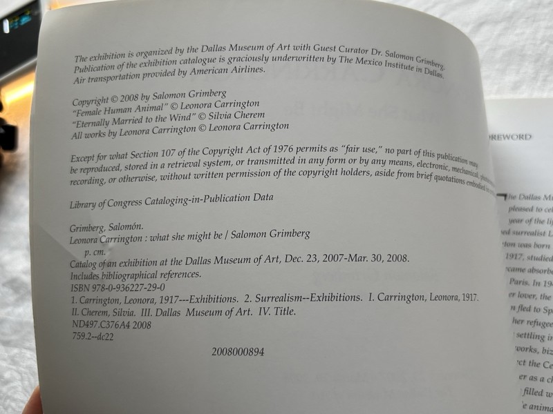 LEONORA CARRINGTON: WHAT SHE MIGHT BE Softcover Rectangular Book gallery