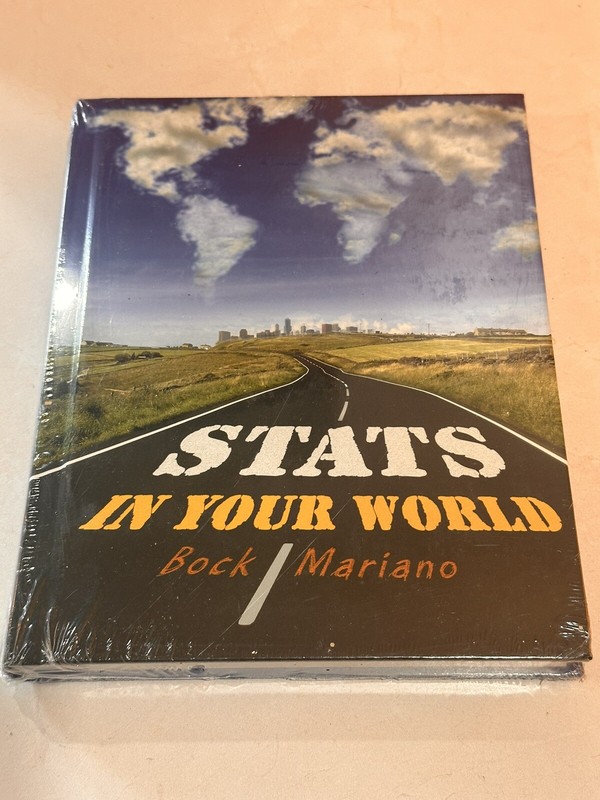 STATS IN YOUR WORLD By David E Bock – Hardcover NEW