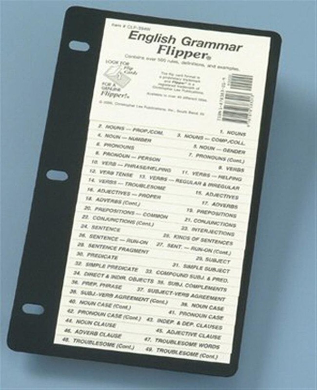 English Grammar Flipper (Basic Facts Handy Reference Flipper)