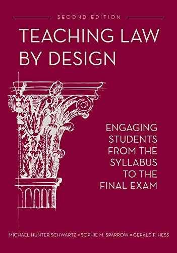 Teaching Law by Design: – Paperback, by Schwartz Michael; Sparrow – New h