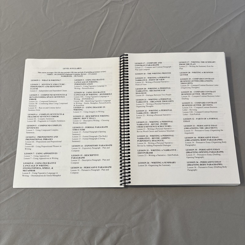 Essentials in Writing Level 8 2nd Edition EIW Student Book and Dvds Homeschool gallery