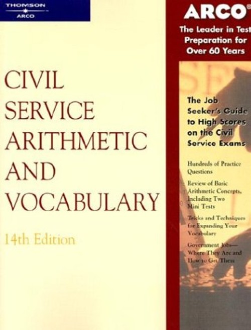 Civil Service Arithmetic and Vocabulary Paperback E. Bender