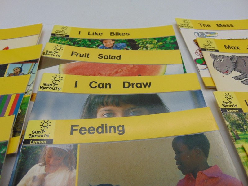 Lot of 12 Kids Homeschool Books Sun Sprouts Lemon A-1 B-2 In My Pocket gallery