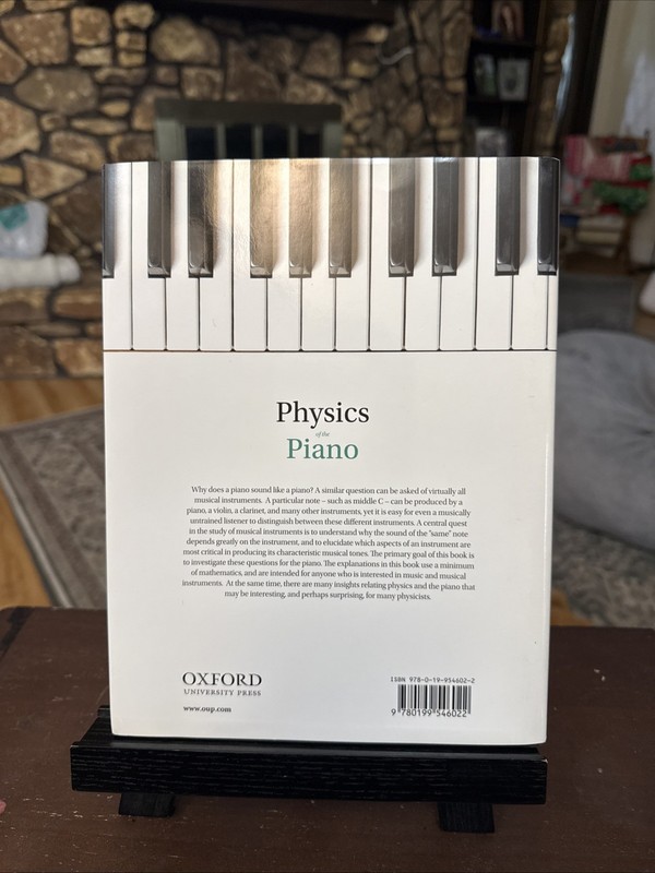 PHYSICS OF THE PIANO By Nicholas J. Giordano - Hardcover DJ VG+ gallery