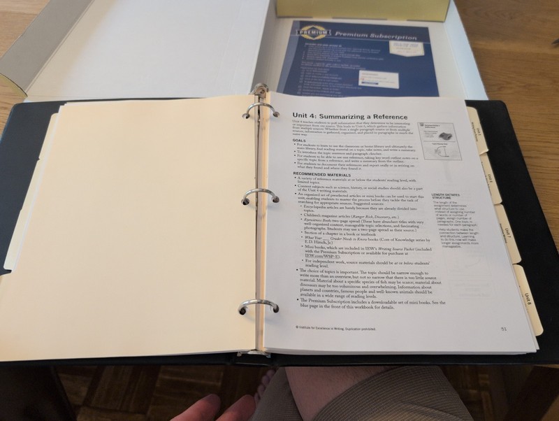 IEW Teaching Writing: Structure and Style, Workbook & 12 DVDs gallery
