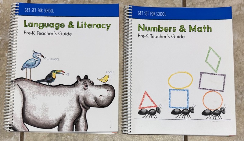 Get Set for School: Language and Literacy & Numbers & Math Pre-K Teachers Guides