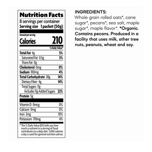 Organic Maple Nut Instant Oatmeal 14 Oz(Case Of 6) By Natures Path gallery