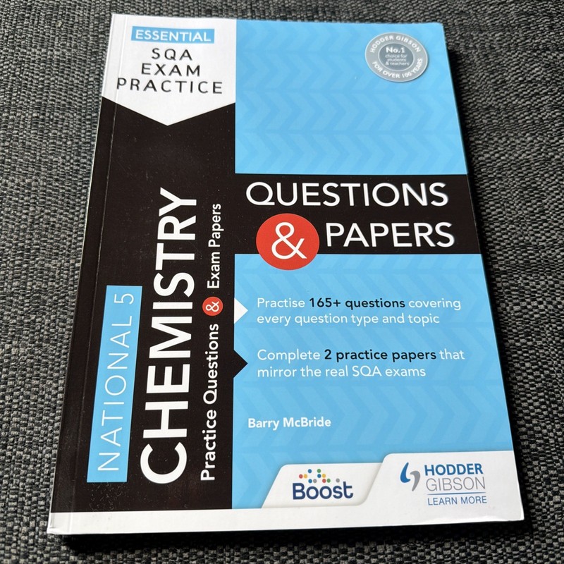 Essential SQA Exam Practice: National 5 Chemistry Questions… by McBride, Barry