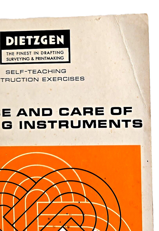 Dietzgen Use and Care of Drawing Instruments Self Teaching Guide 1968 Rare PB gallery
