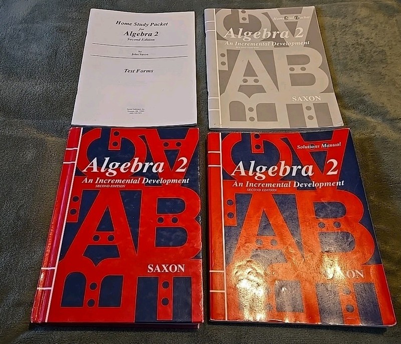 Saxon Algebra 2 Complete Set Tests Solutions Manual 2nd Edition Homeschool Math