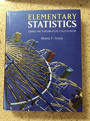 Elementary Statistics Using the – Hardcover, by Triola Mario F. – Acceptable r