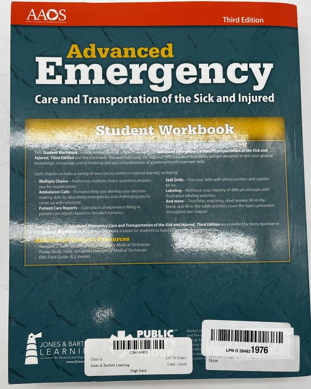 Advanced Emergency Care and Transportation of the Sick and Injured Workbook gallery