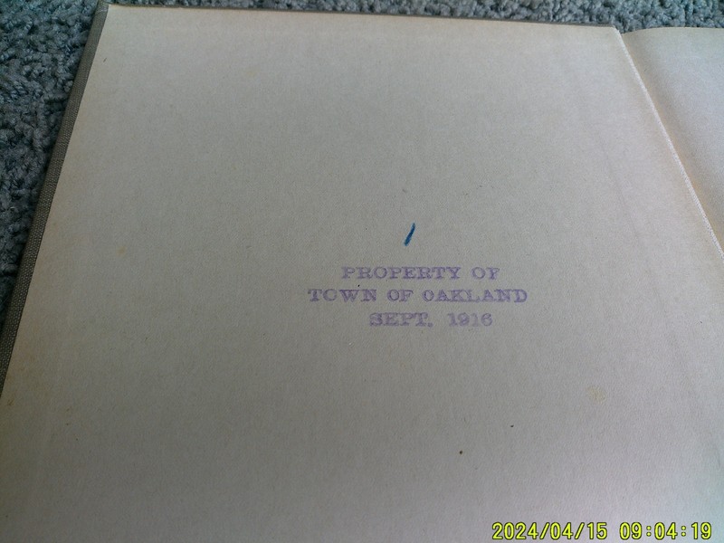FRYE'S FIRST STEPS IN GEOGRAPHY. Part 2. 1st ed. 1906. Ex-Town of Oakland gallery